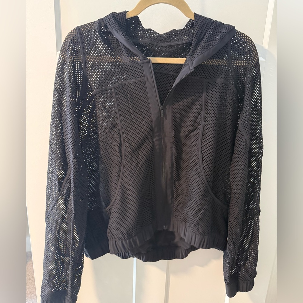 lululemon athletica Black Mesh Hoodie